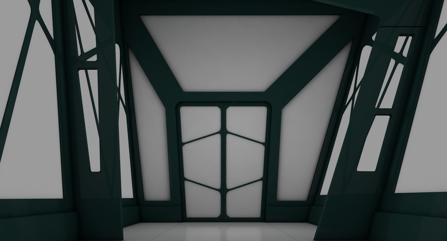 Sci Fi Corridor 3D model_9
