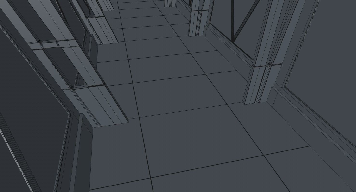 Sci Fi Corridor 3D model_22