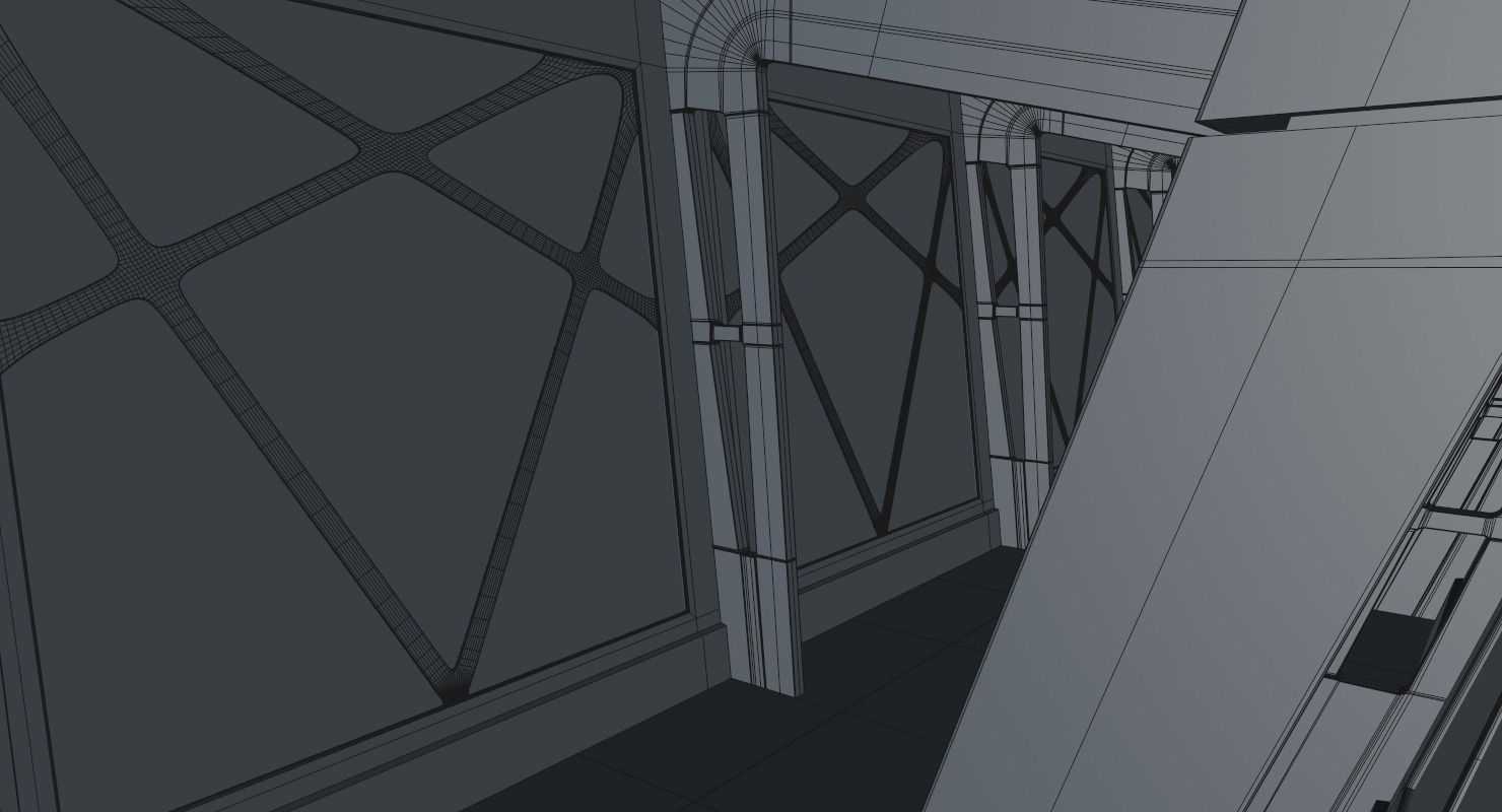 Sci Fi Corridor 3D model_14