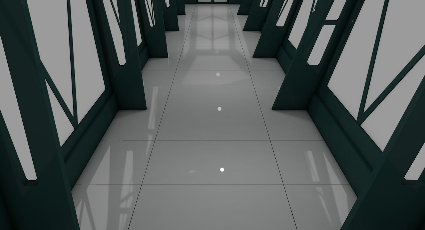 Sci Fi Corridor 3D model_2
