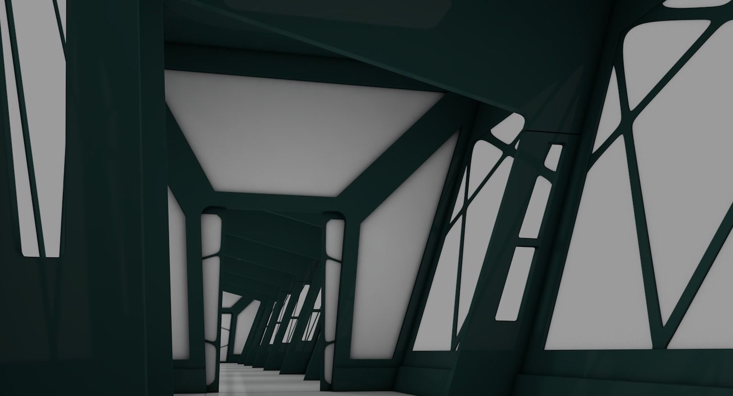 Sci Fi Corridor 3D model_5