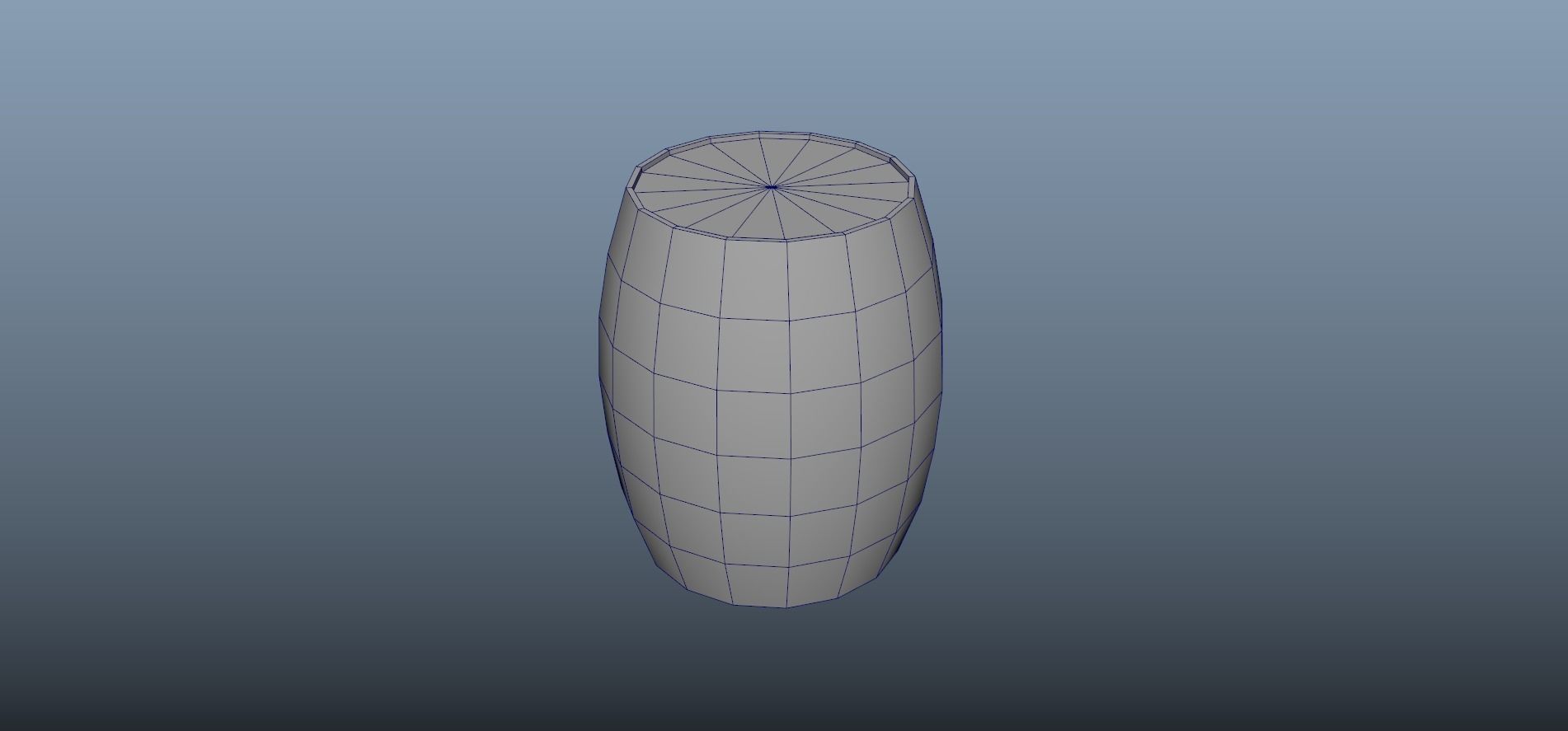 Low-Polygon wooden barrel Free low-poly 3D model_4