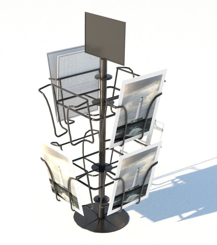 Lighthouse whit Interiors Low-poly 3D model_21