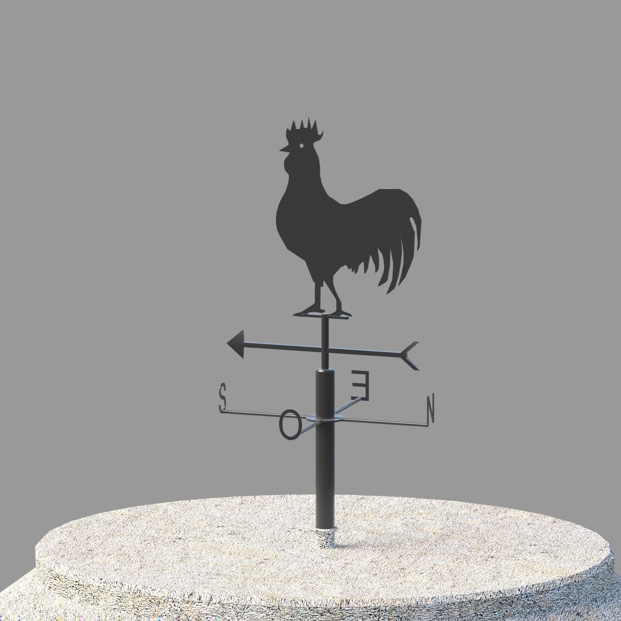 Lighthouse whit Interiors Low-poly 3D model_7