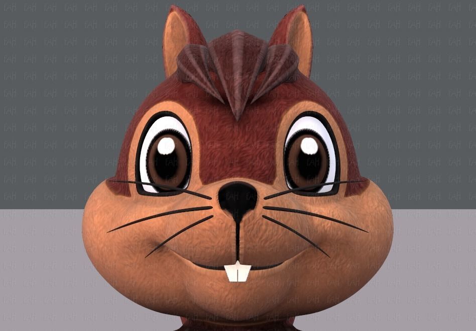 Squirrel V02 Low-poly 3D model_41
