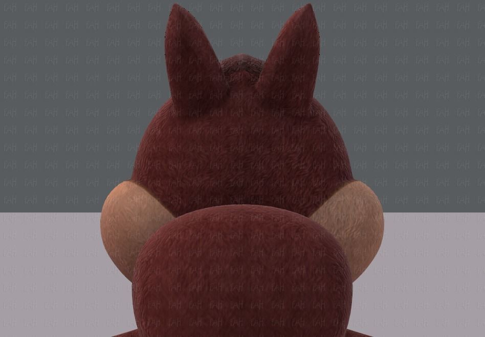 Squirrel V02 Low-poly 3D model_21