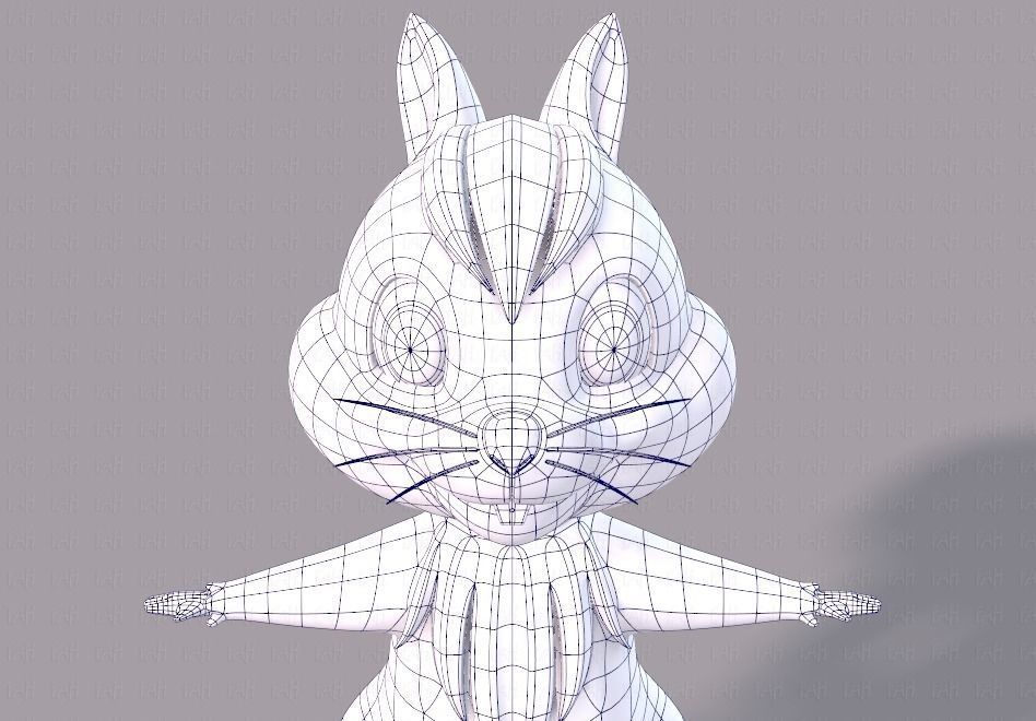 Squirrel V02 Low-poly 3D model_38