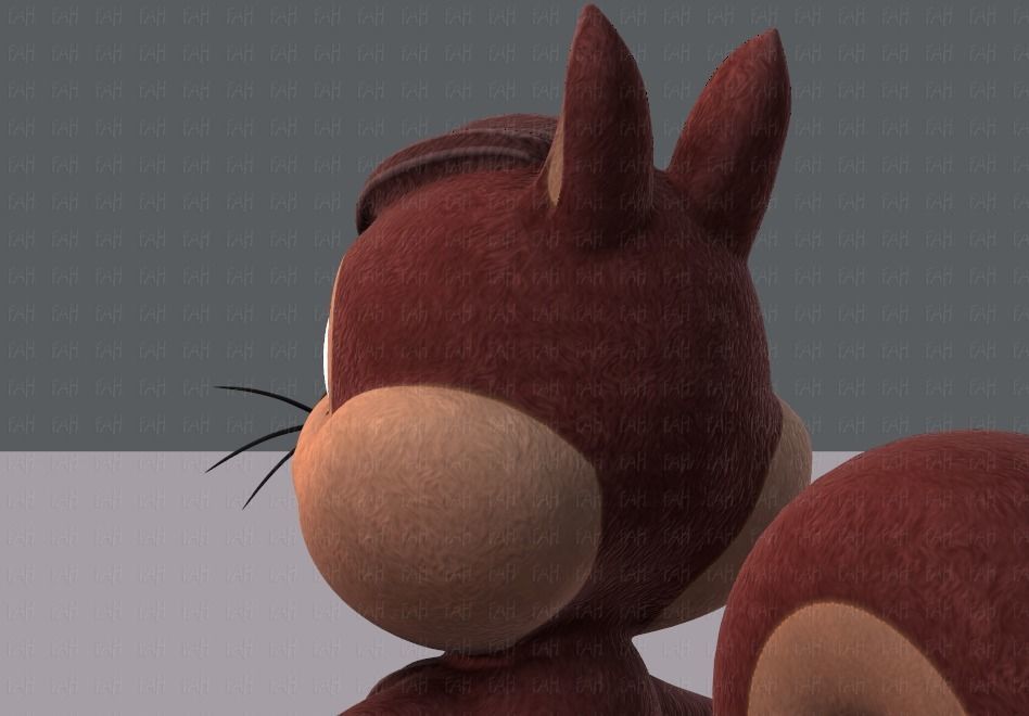 Squirrel V02 Low-poly 3D model_22