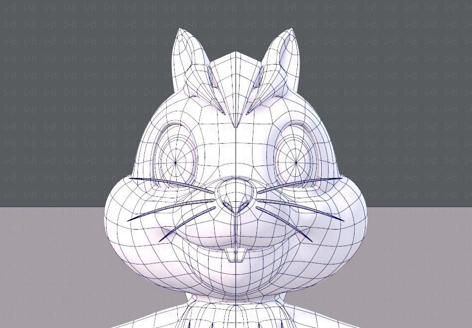 Squirrel V02 Low-poly 3D model_25