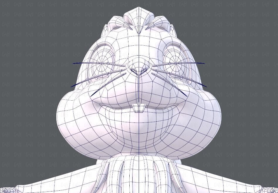 Squirrel V02 Low-poly 3D model_40