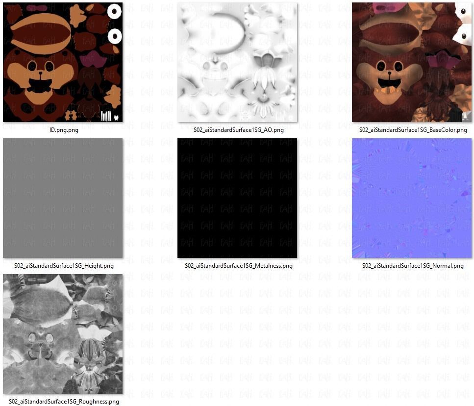 Squirrel V02 Low-poly 3D model_46