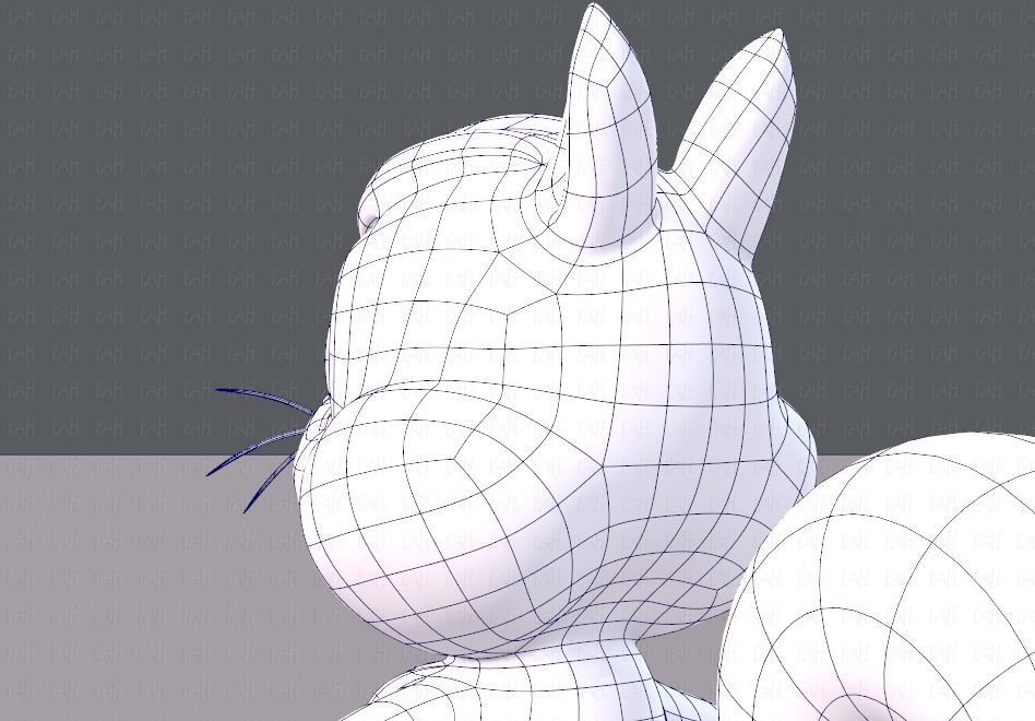 Squirrel V02 Low-poly 3D model_30