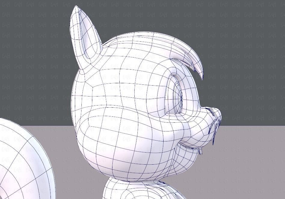 Squirrel V02 Low-poly 3D model_27