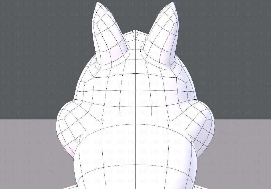 Squirrel V02 Low-poly 3D model_29