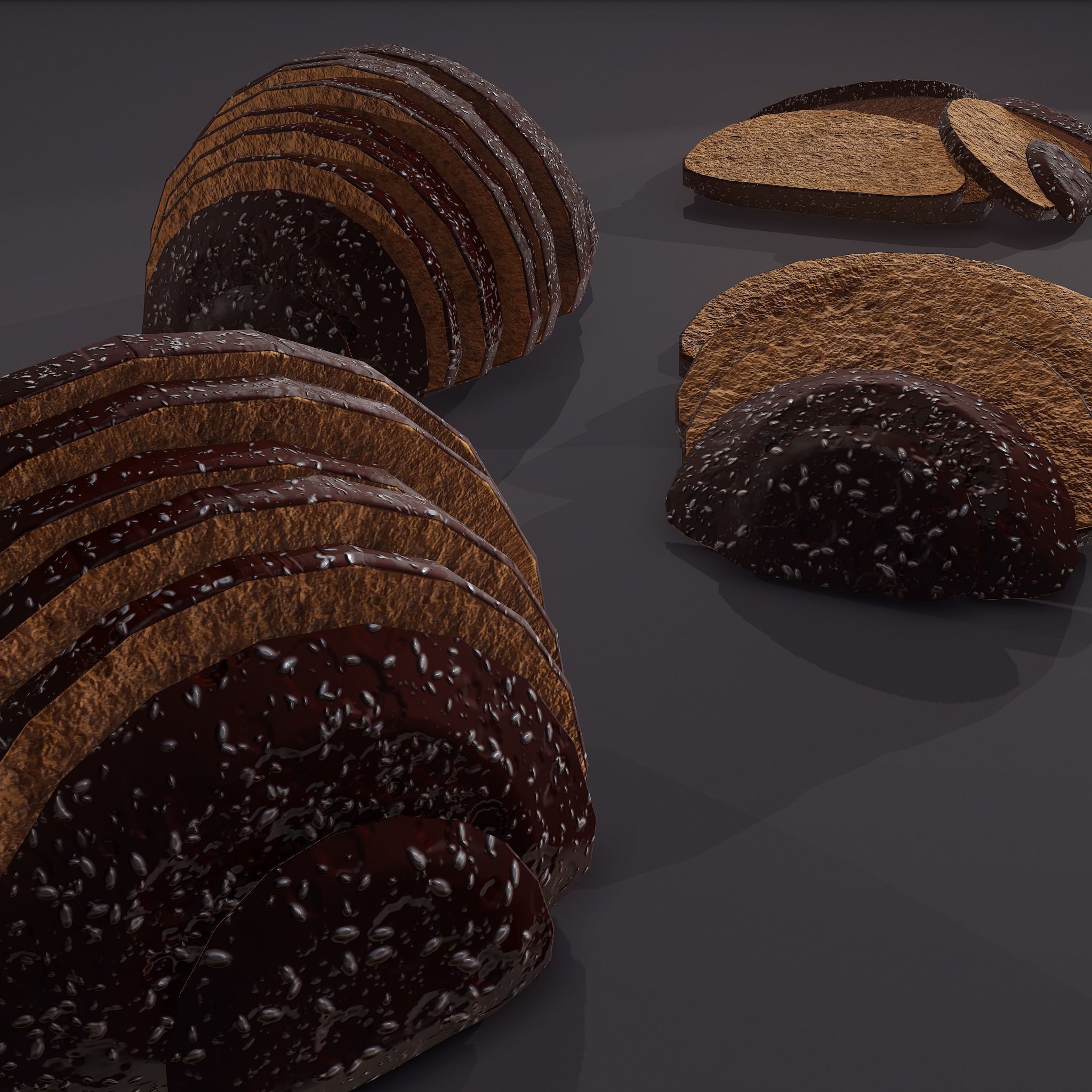 Medieval Rye Sliced Piles Free low-poly 3D model_11
