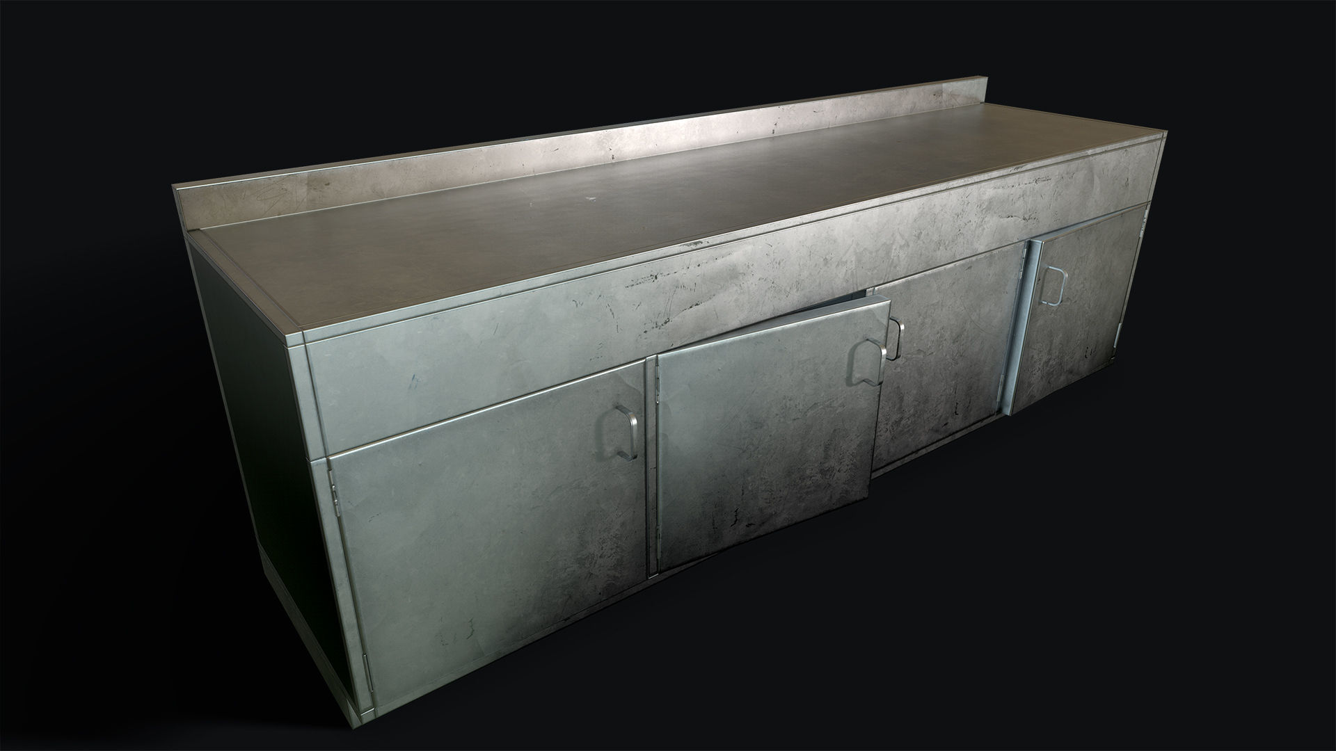 Decontamination Sink Low-poly 3D model_4