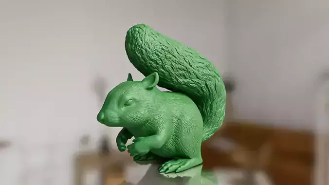 Realistic Squirrel Toy 3D print model