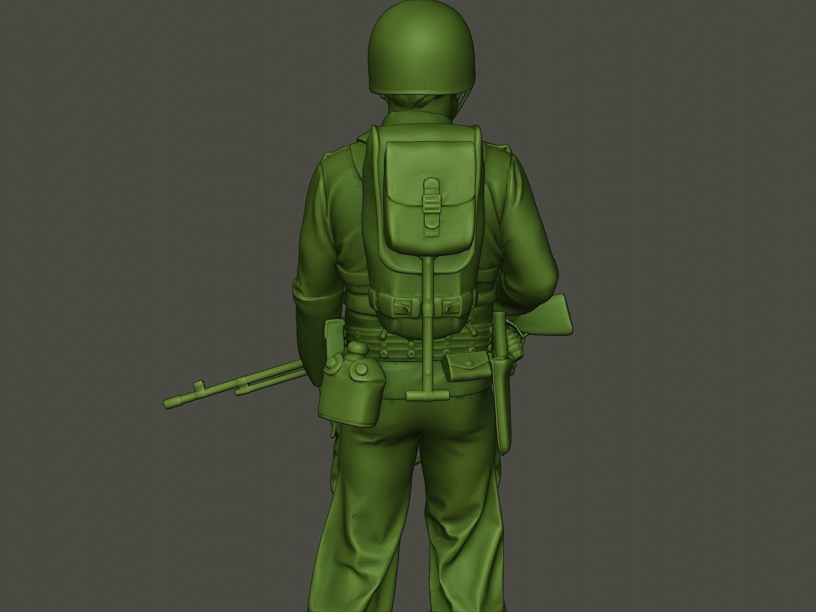 American soldier ww2 stand guard A3 3D model 3D printable | CGTrader