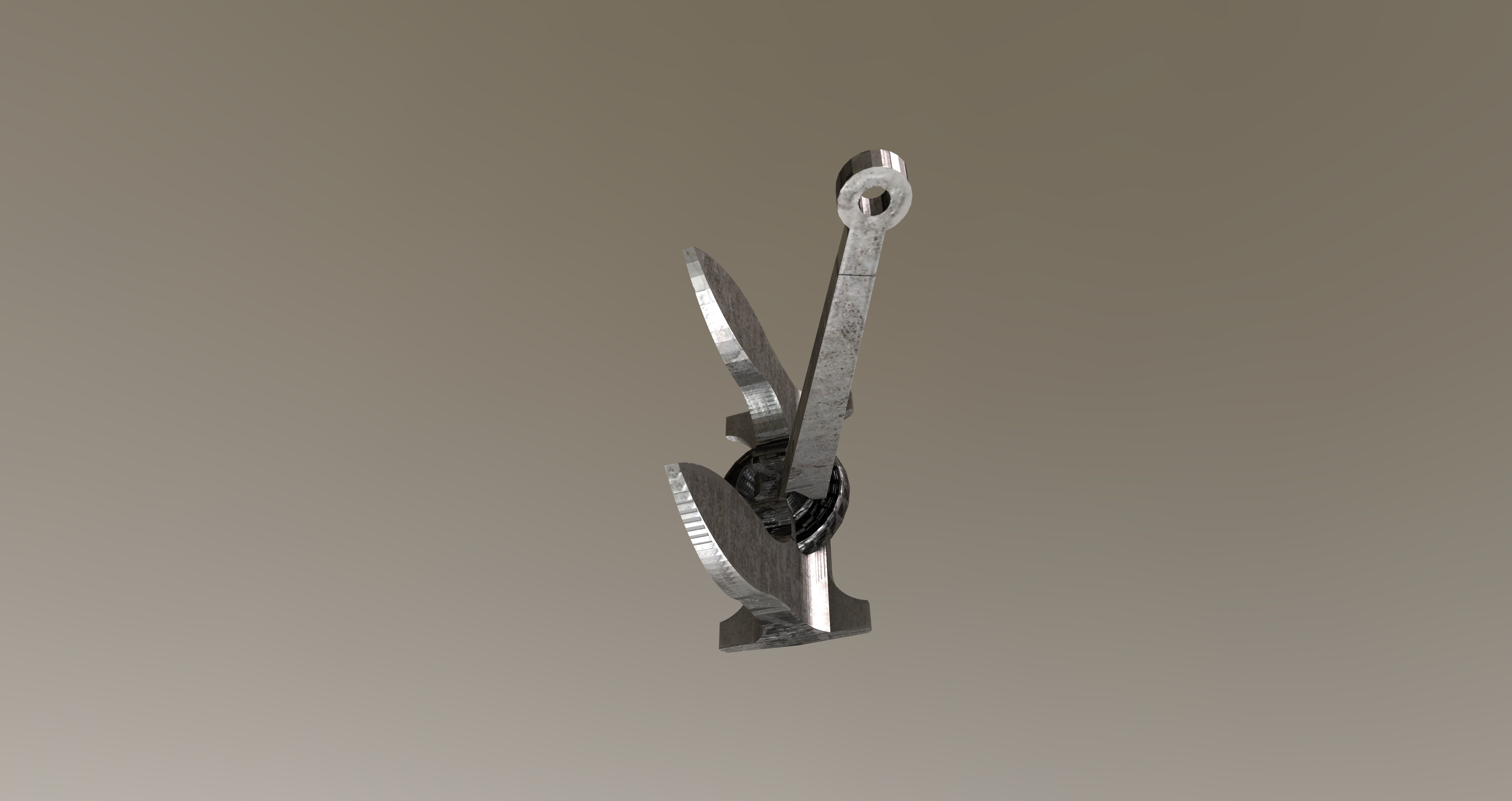 Old Navy Anchor Free 3D model_3