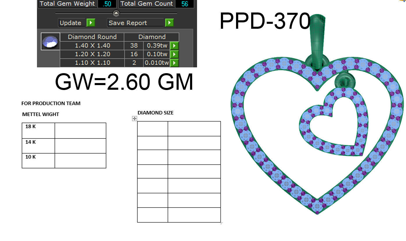 Women heart pendant 3dm render detail 3D print model 3D print model_6