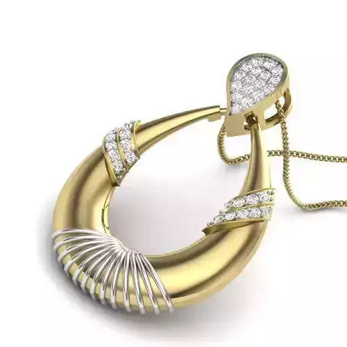 Women pendant 3dm render detail 3D print model