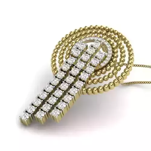 Women pendant 3dm render detail 3D print model