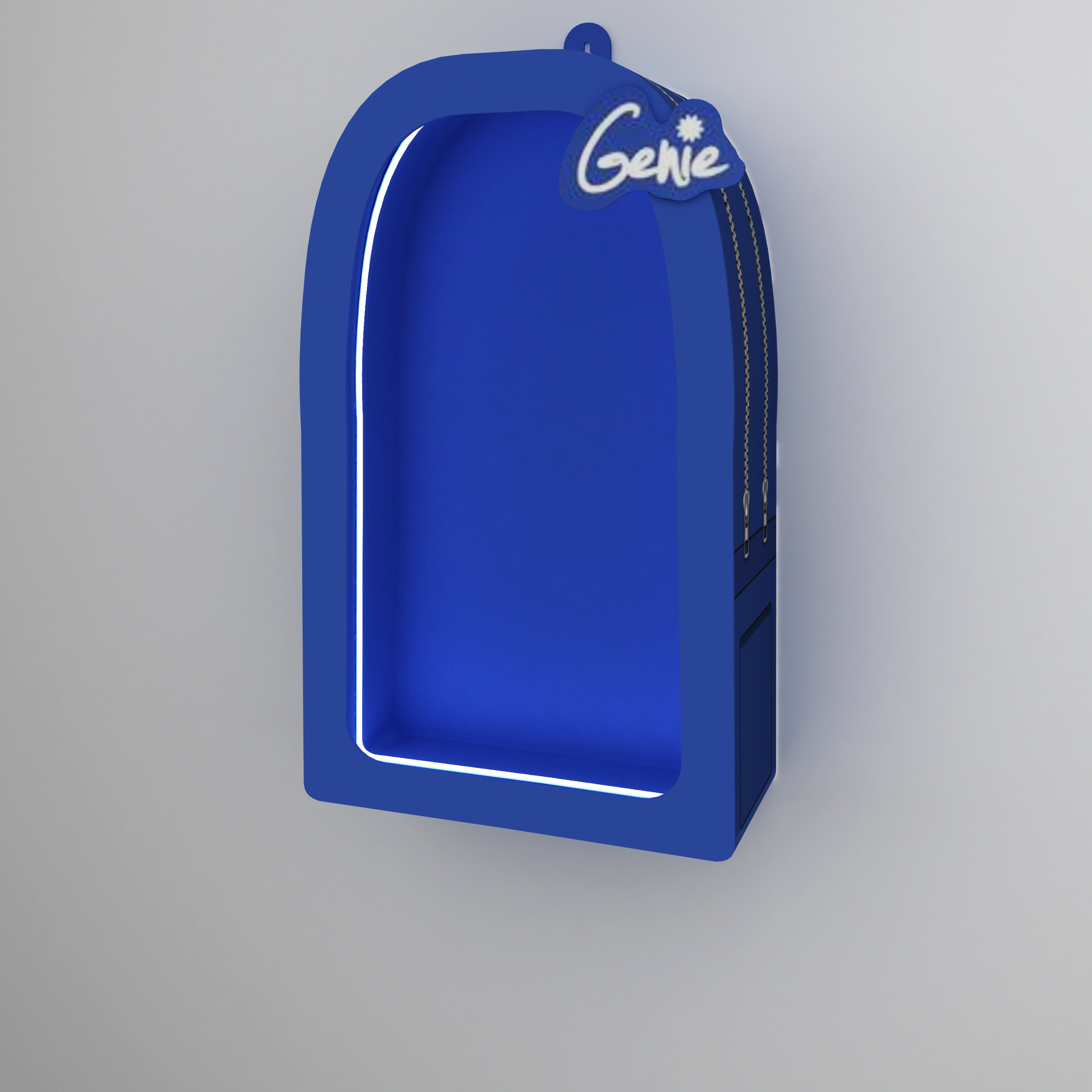 3D Counter com hanging display unit Low-poly 3D model_2