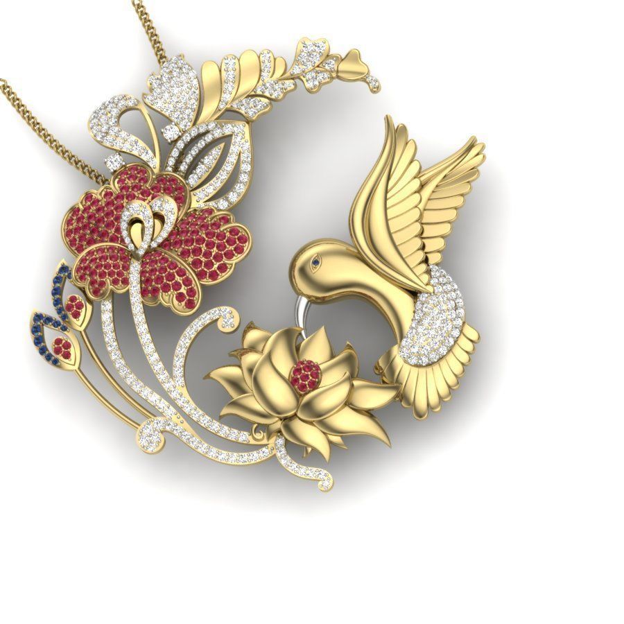 Women pendant 3dm render detail 3D print model 3D print model_4