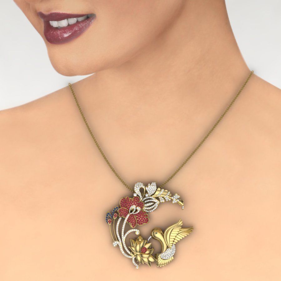 Women pendant 3dm render detail 3D print model 3D print model_1