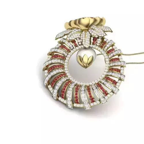 Women pendant 3dm render detail 3D print model