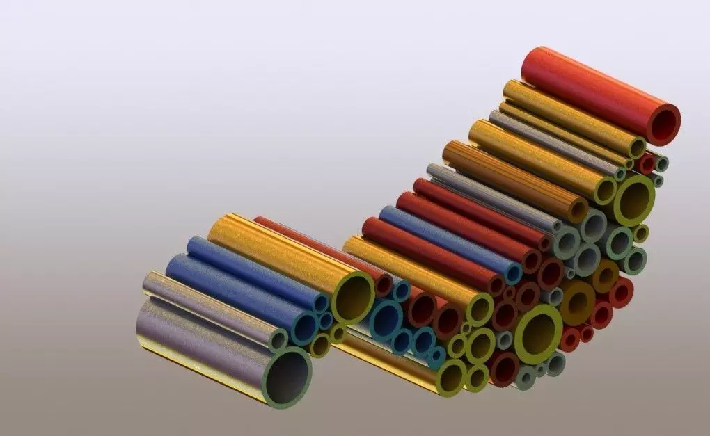 Lounge-Chair from tubes Free 3D model