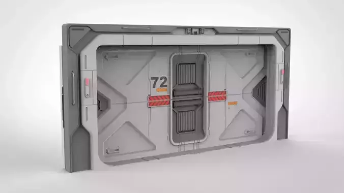 sci fi door 21 3D model