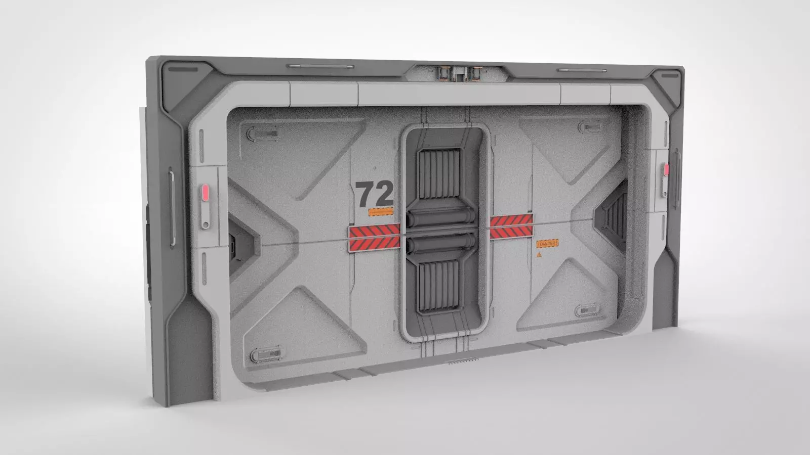 sci fi door 21 3D model_0