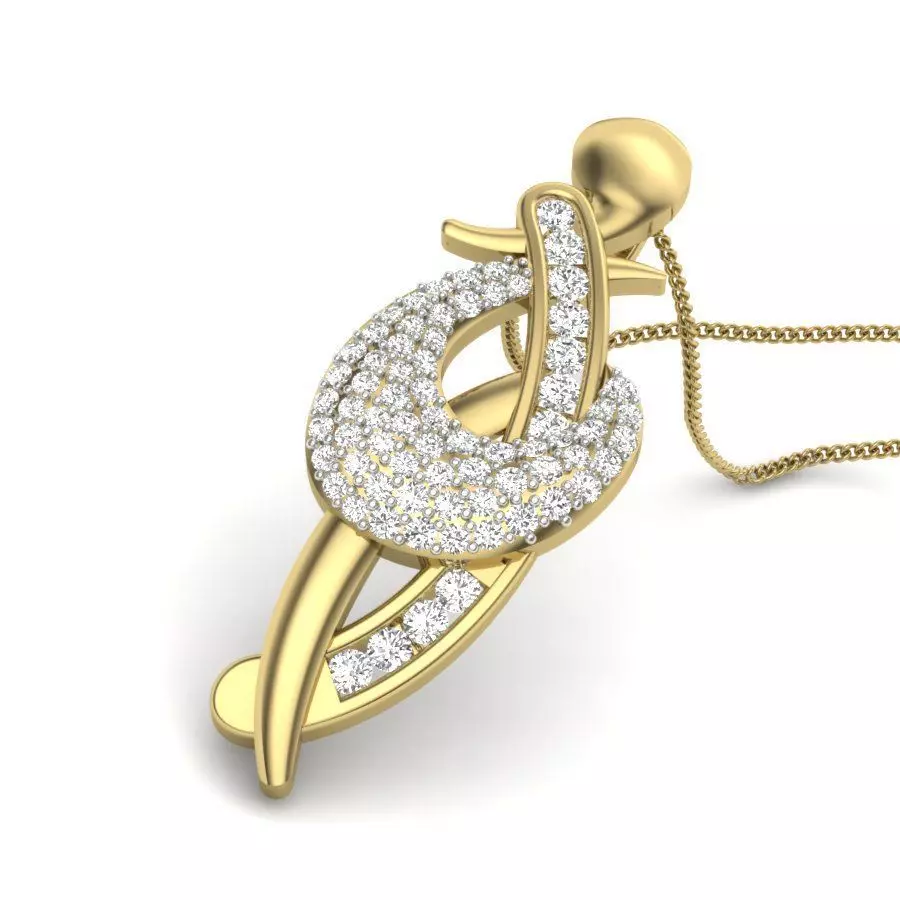 Women pendant 3dm render detail 3D print model 3D print model_0