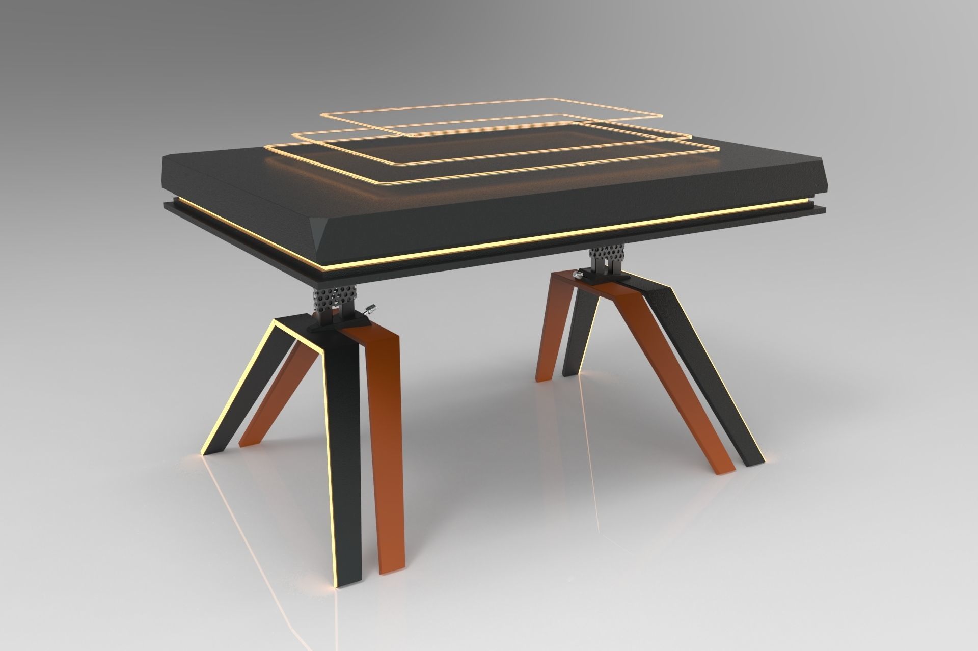 The SCI-FI table Free 3D model_1