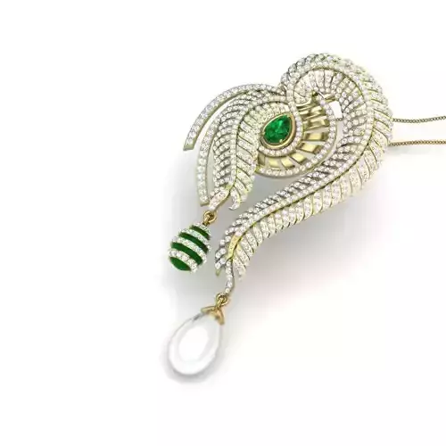 Women pendant 3dm render detail 3D print model