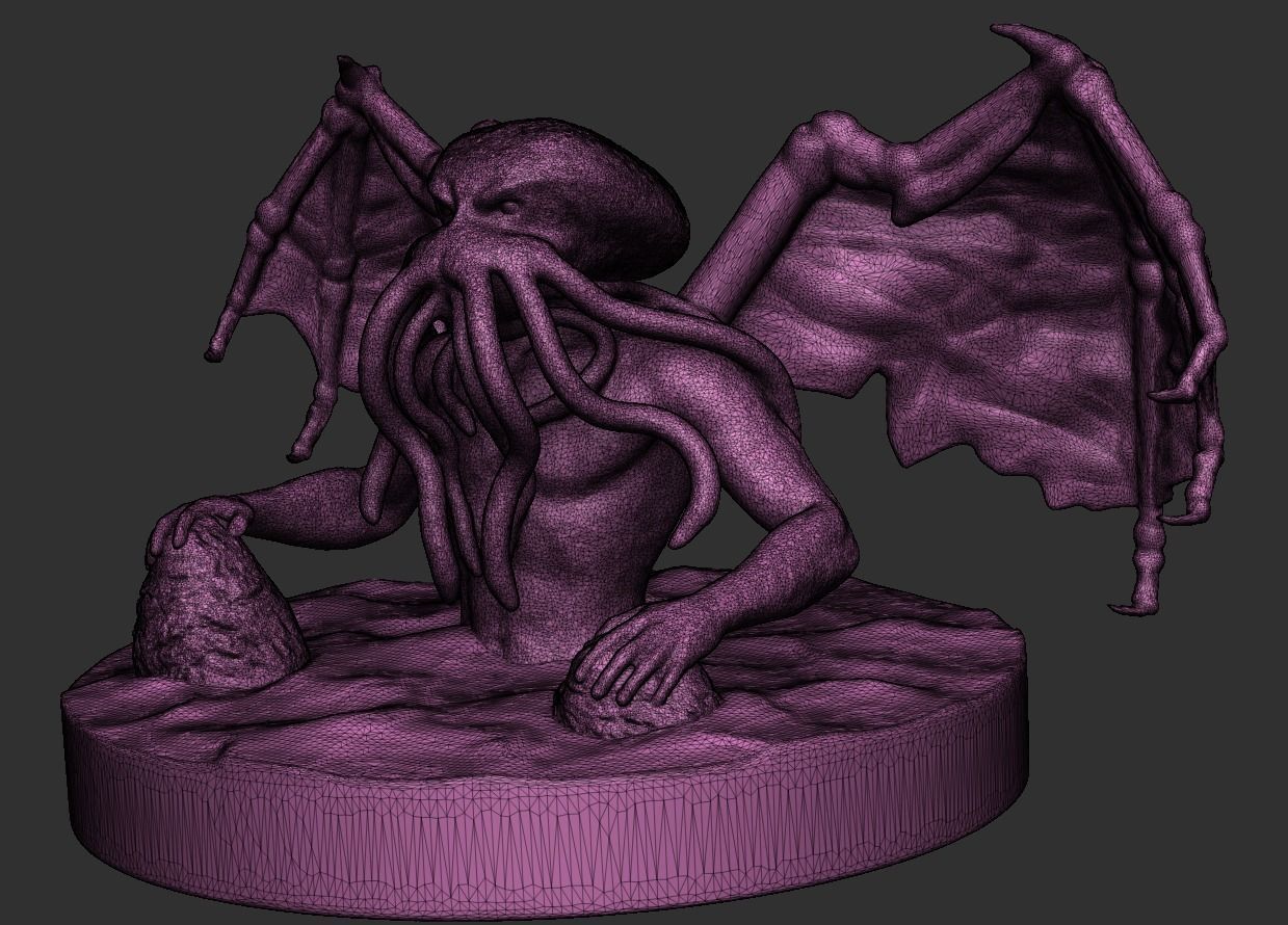 Cthulhu 3D print Concept Free 3D print model_5
