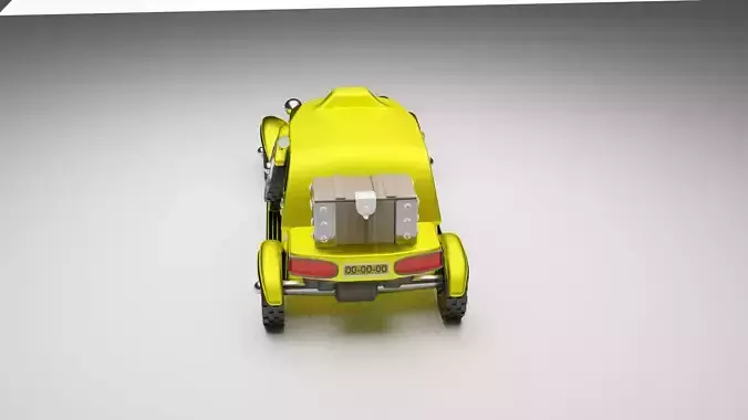 Low Poly Car with box