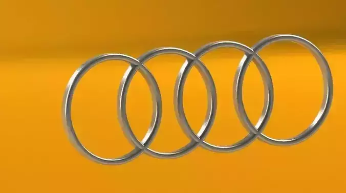 AUDI symbol 1 Free 3D model