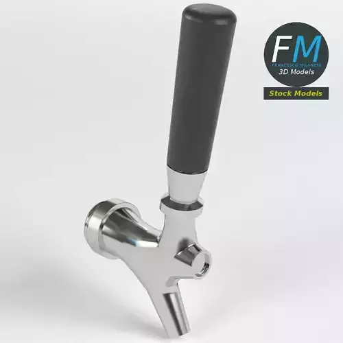 Beer tap faucet 2 3D model