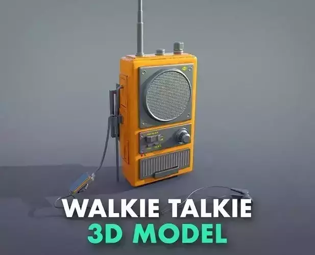 radio wakitaki Low-poly 3D model