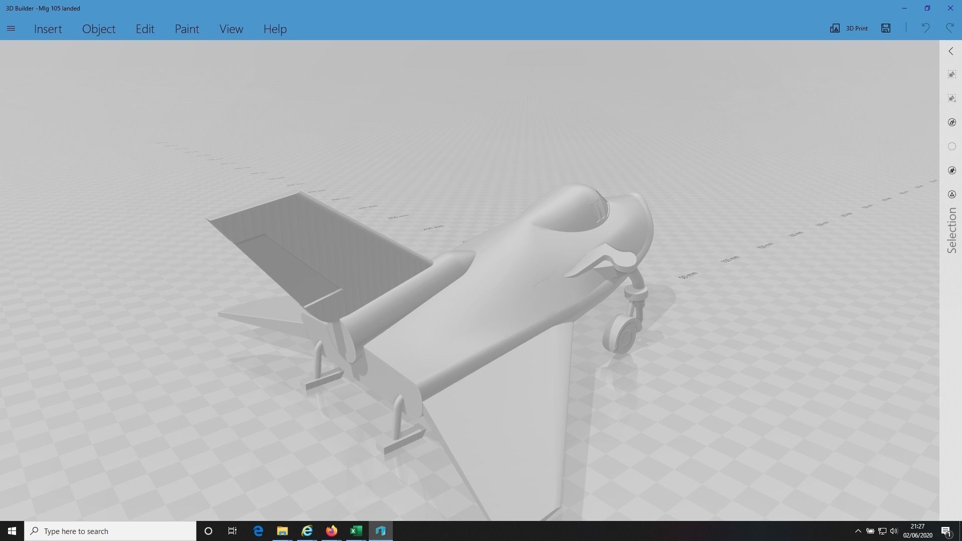 Mig 105 3D print model_7