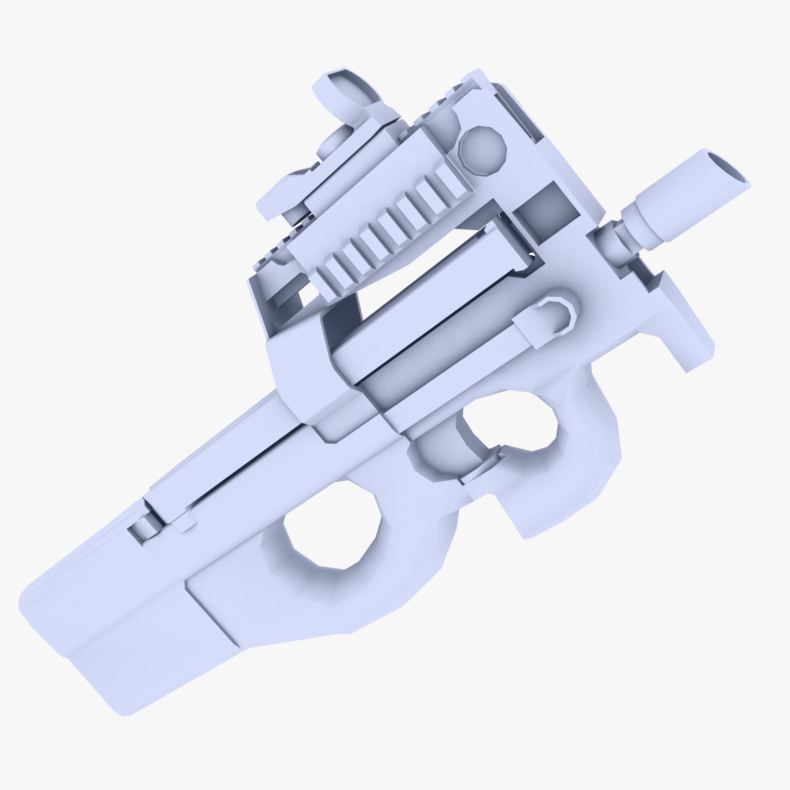 FN P90 Low-poly 3D model