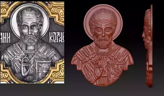 saint nikolaos 3D print model