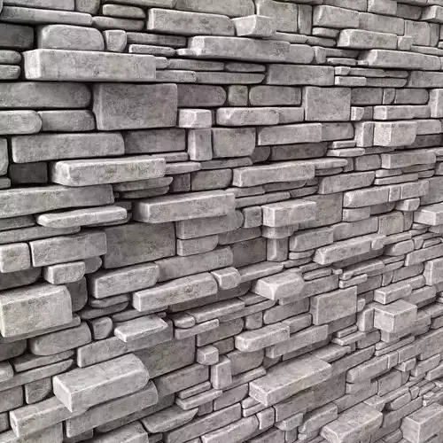 White stone decorative panel