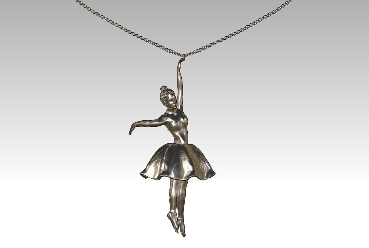 Elegant Ballerina 3D Print Model  4cm 6cm 8cm Sizes 3D print model_7