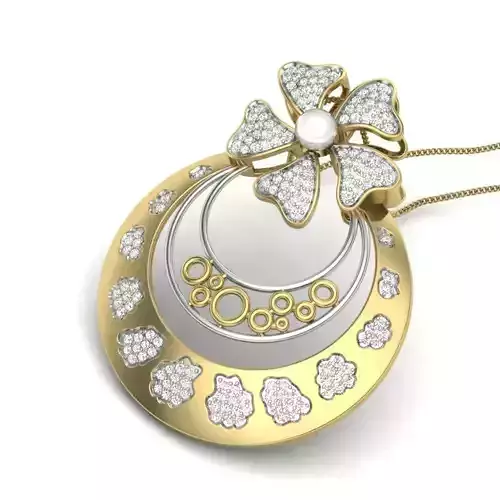 Women pendant 3dm render detail 3D print model