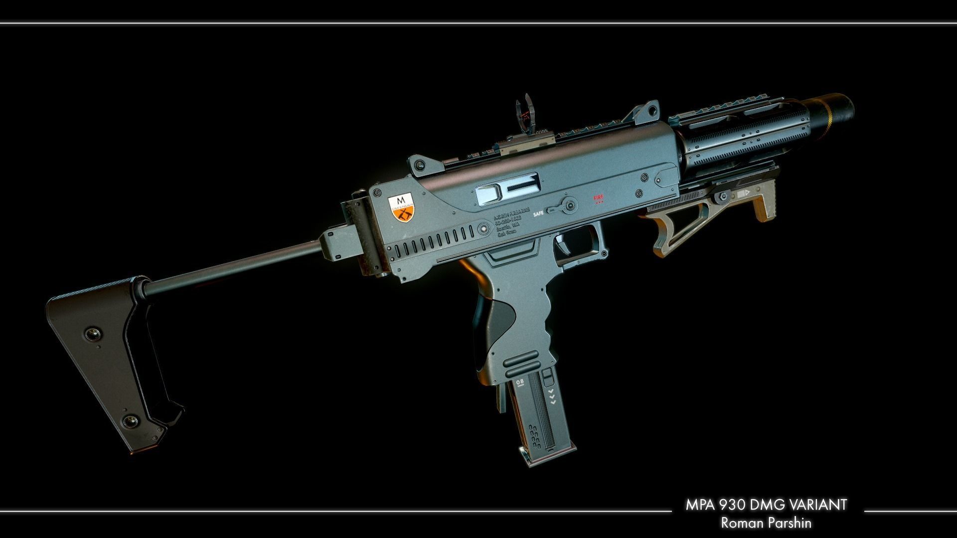 MPA 930 DMG Variant Low-poly 3D model_5