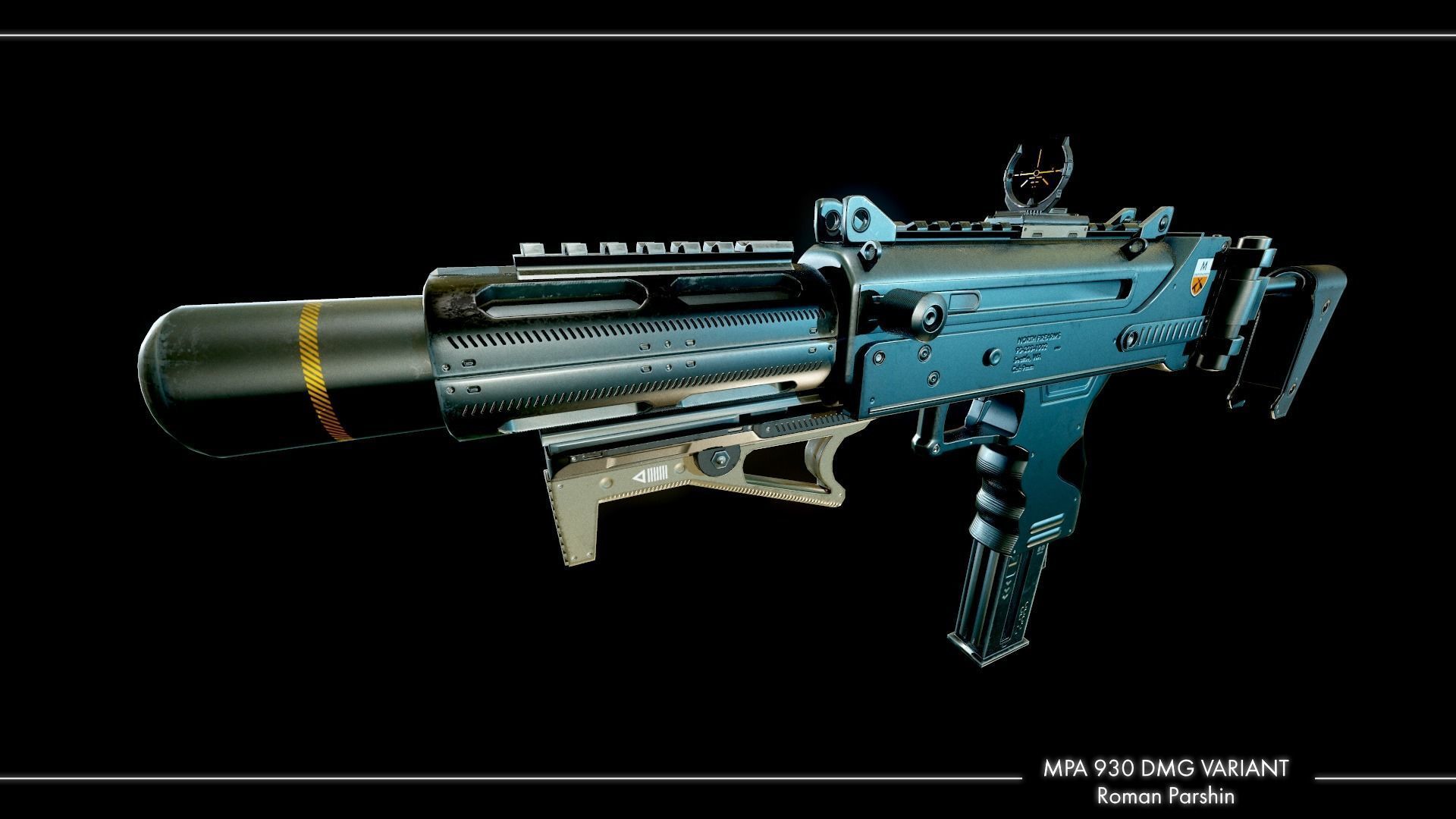 MPA 930 DMG Variant Low-poly 3D model_4