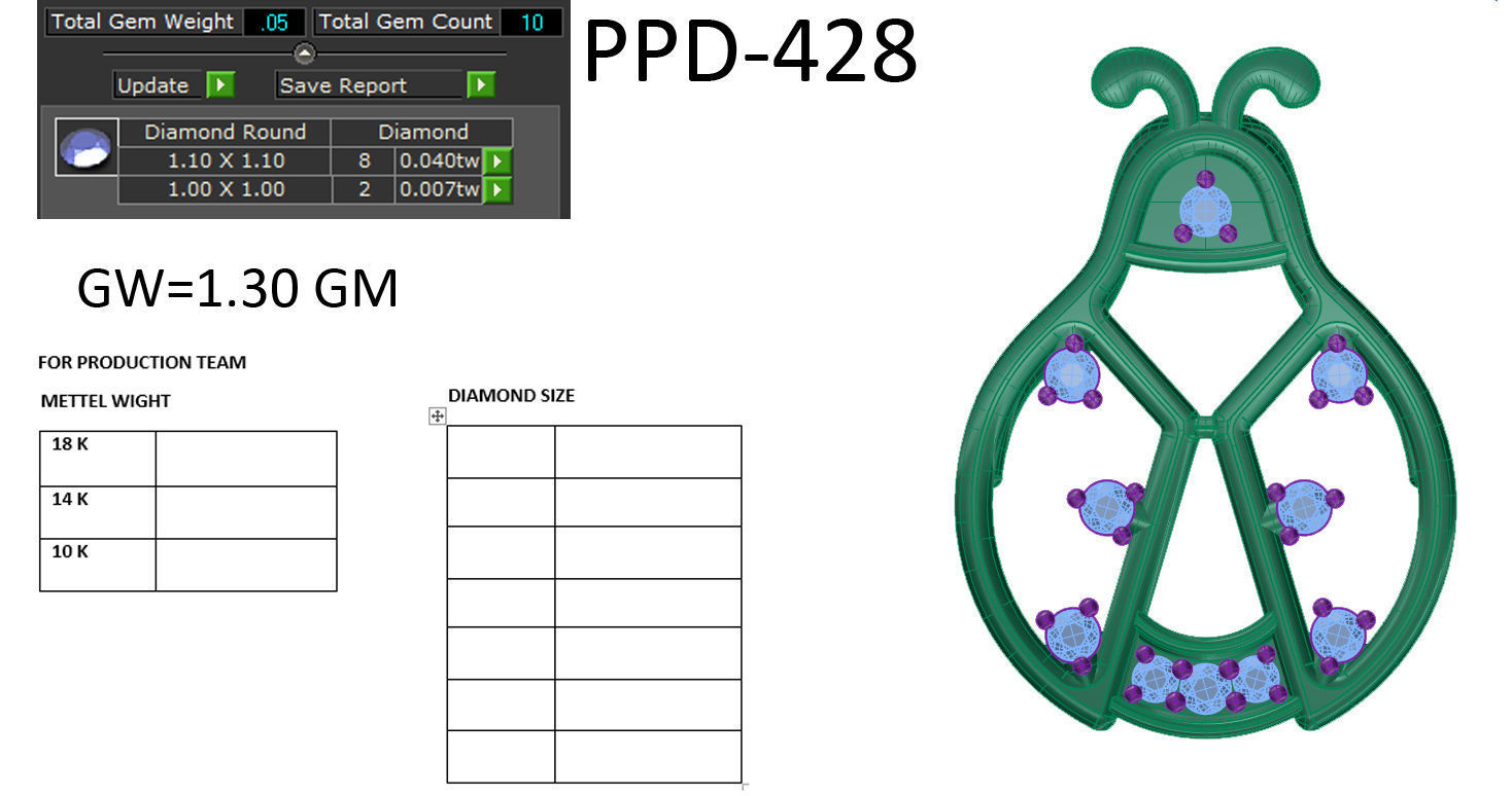 Women pendant 3dm render detail 3D print model 3D print model_5